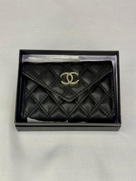 جزدان Chanel / (شامل العلبة) لون اسود 🖤