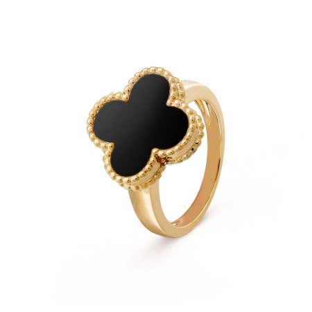 خاتم van cleef / لون اسود 🖤