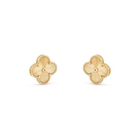 حلق  van cleef /لون ذهبي كامل (مكفول) 
