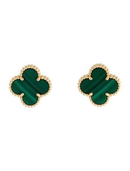 حلق van kleef / لون اخضر 💚  ( مكفول)