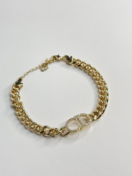 اسوارة Christian Dior / ذهبي ( ثقيل / مكفول ) 